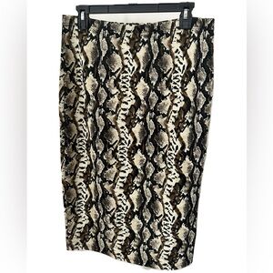 SHEIN snake print pencil skirt size XL/0X
